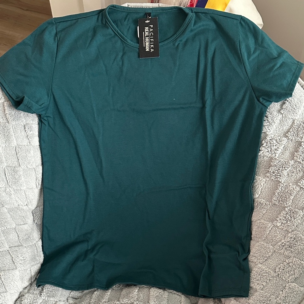 Teal Crew Neck T-Shirt